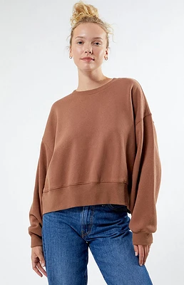 Best Bet Cropped Fleece Sweatshirt