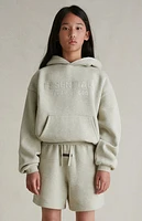 Fear of God Essentials Kids Heather Stone Fleece Hoodie