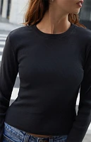 John Galt Black Santana Long Sleeve Top