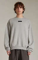 Fear of God Essentials Dark Heather Oatmeal Crew Neck Sweatshirt