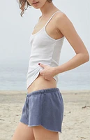John Galt Washed Navy Marci Sweat Shorts