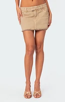 Charli Frayed Denim Mini Skirt