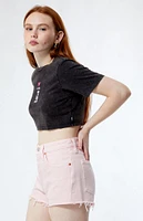 Levi's 501 Original Fit Dusty Pink High Waisted Denim Shorts