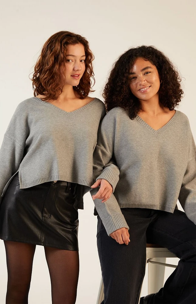 LA Hearts Renata V-Neck Sweater