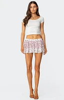 Edikted Florah Ruffled Mini Skort