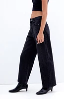 PacSun Black Cropped Barrel Jeans