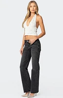 Edikted Shayna Low Rise Jeans