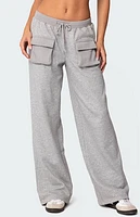 Edikted Bailey French Terry Cargo Pants