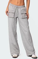 Edikted Bailey French Terry Cargo Pants