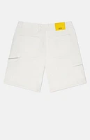 WeSC America Inc White Carpenter Baggy Shorts