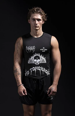 No Tomorrow x Civil Active Metal Death V2 Compression Muscle T-Shirt