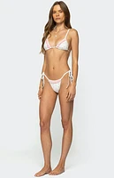 Edikted Ira Floral Triangle Bikini Top