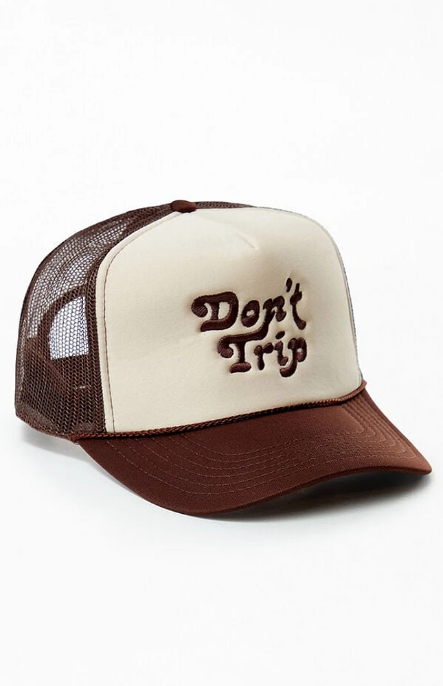 Free & Easy Don't Trip Embroidered Trucker Hat