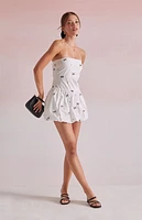 Beverly and Beck Bowie Strapless Bubble Mini Dress