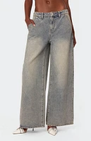 Edikted Super Baggy Wide Leg Jeans