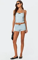 Edikted Saffron Scrunched Shorts