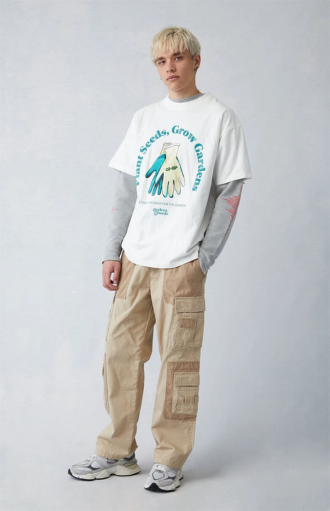 PacSun Khaki Canvas Baggy Cargo Pants