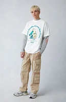 PacSun Khaki Canvas Baggy Cargo Pants