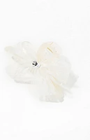 LA Hearts White Lace Twist Hair Claw Clip