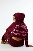 PacSun Pacific Sunwear Arch Bubble Cropped Hoodie