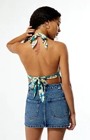 Rhythm Hawaiian Floral Halter Top