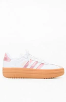 adidas Kids White & Pink VL Court Bold Shoes