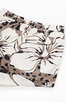 Duvin Design Hibiscus Leopard 4.5" Swim Trunks