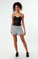 LA Hearts Polka Dot Bow Tank Top