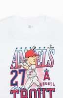 New Era LA Angels Trout Caricature T-Shirt