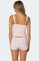 Edikted Strawberry Girl Printed Tank Top