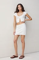 Beverly and Beck Marissa Knit Mini Skirt
