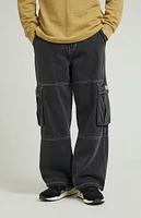 PacSun Black Extreme Baggy Cargo Jeans