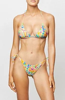 It's Now Cool Multicolor '90s Tie Side Bikini Bottom