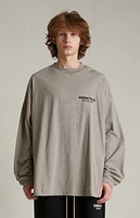 Fear of God Essentials Heather Grey Long Sleeve T-Shirt