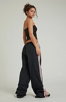 Pacsun Black Wide Leg Track Pants
