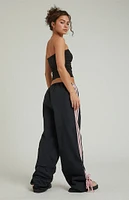 PacSun Black Wide Leg Track Pants