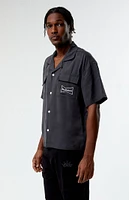 Budweiser By PacSun Banner Cropped Camp Shirt