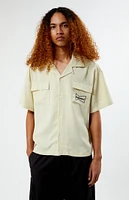 Budweiser By PacSun Banner Cropped Camp Shirt