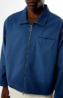 PacSun Blue Washed Canvas Gas Jacket