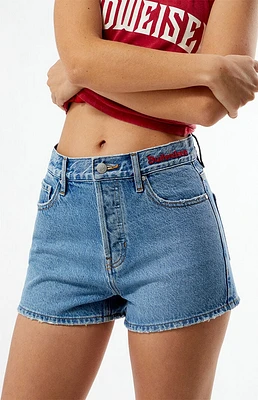Budweiser By PacSun Emory Vintage High Waisted Denim Shorts