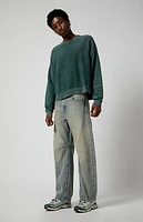 Pacsun Mason Baggy Barrel Jeans Medium Indigo Tinted