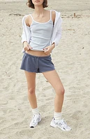 John Galt Grey & White Striped Skylar Tank Top