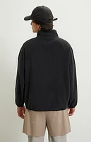 A.R.C. Black Half Zip Oversized Pullover Sweatshirt