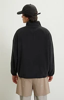 A.R.C. Black Half Zip Oversized Pullover Sweatshirt