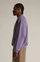 Fear of God Essentials Lavender Heavy Fleece Crew Neck Sweatshirt