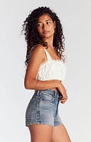 Pacsun Medium Indigo Zip Fly High Waisted Denim Festival Shorts