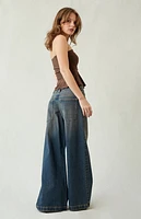 Pacsun Sloane Ultra Baggy Jeans Dark Blue Tint