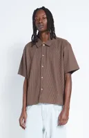Pacsun Ribbed Woven Button Down Shirt