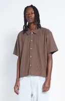 PacSun Ribbed Woven Button Down Shirt