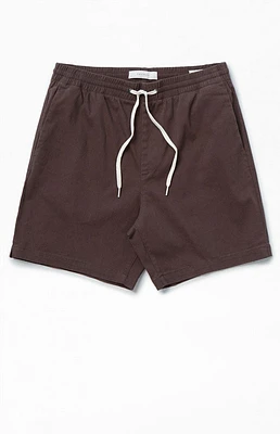 PacSun Brown Reed Twill Volley Shorts